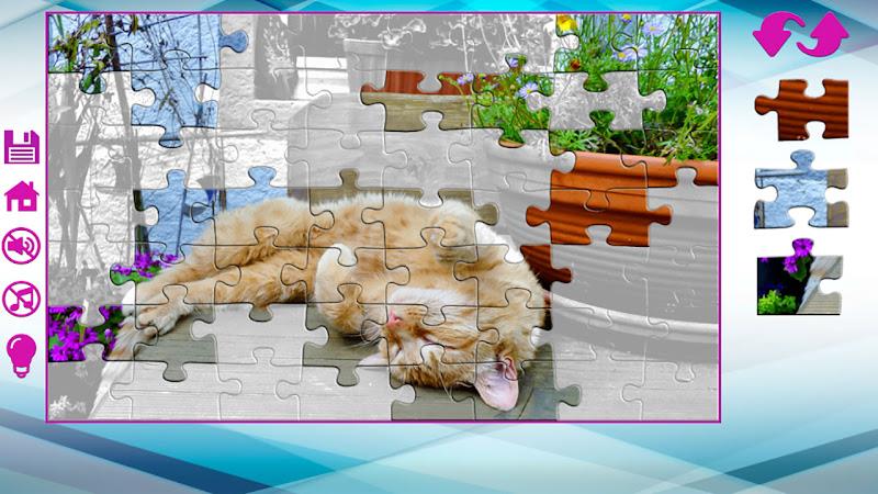 Big puzzles with cats ဖန်သားပြင်ဓာတ်ပုံ 3