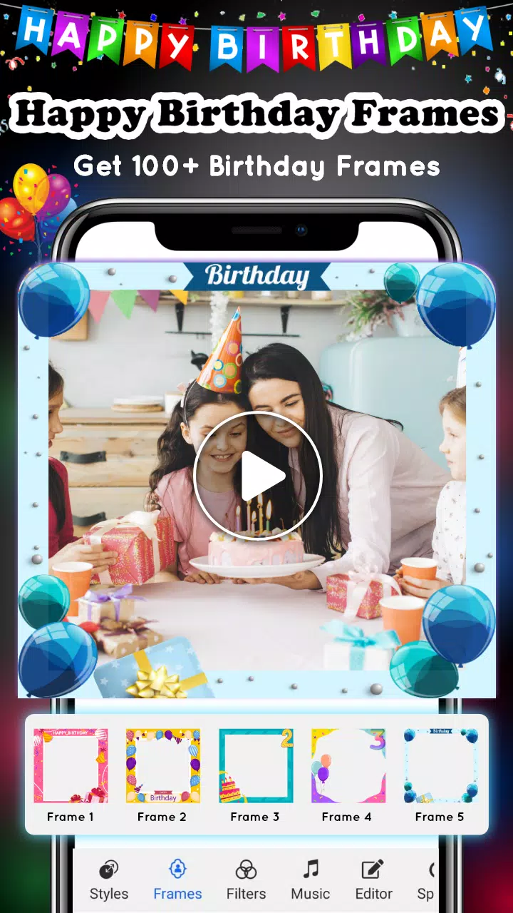 Birthday Video Maker Schermafbeelding 2