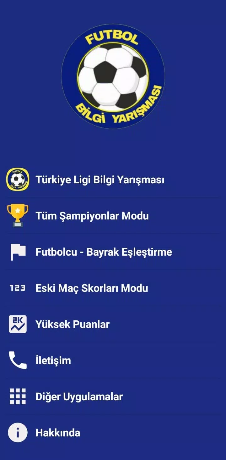 Türkiye Süper Ligi Bilgi Oyunu Screenshot 1