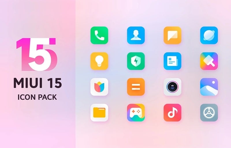 Mi15 Icon Pack 스크린샷 1