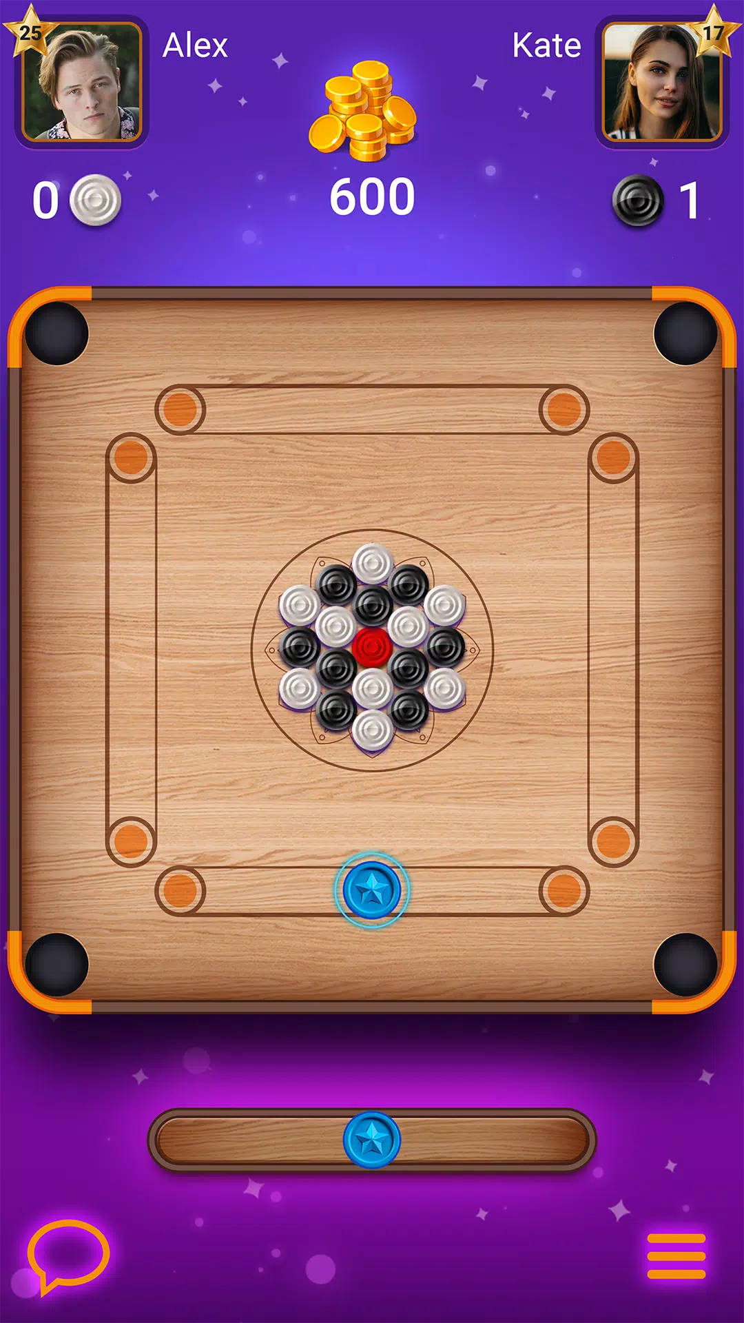 Carrom Lure - billar de disco Captura de pantalla 1