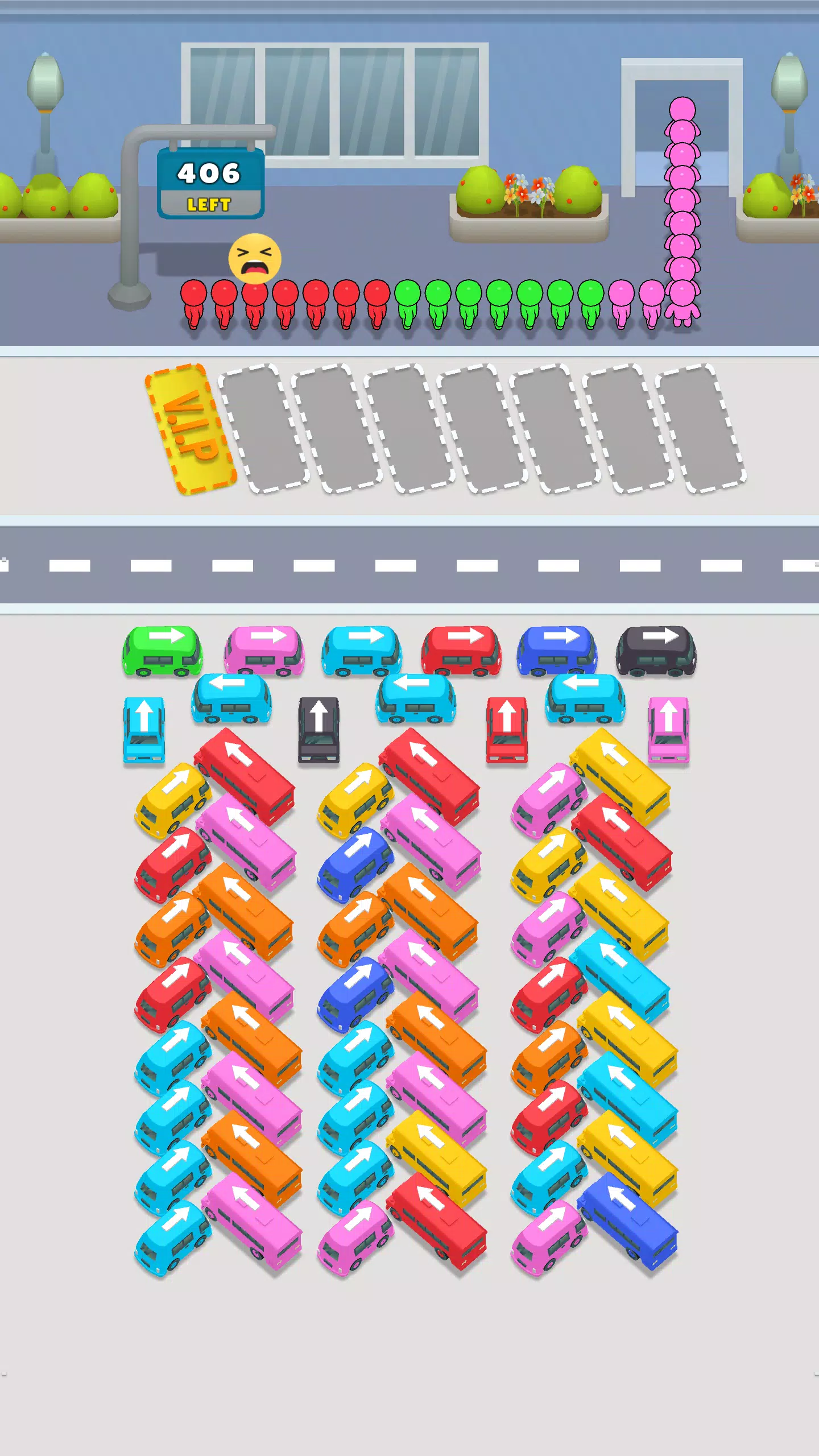 Bus Match Puzzle: Bus Shuffle Schermafbeelding 2