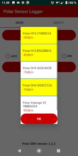 Polar Sensor Logger Zrzut ekranu 2