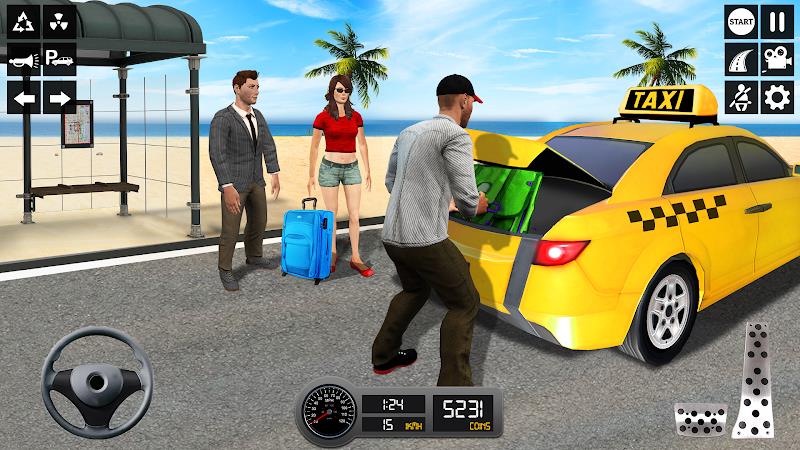 Taxi Simulator 3d Taxi Sim Schermafbeelding 1