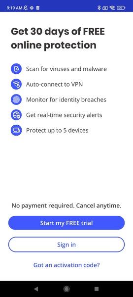 McAfee Security: Antivirus VPN ဖန်သားပြင်ဓာတ်ပုံ 2