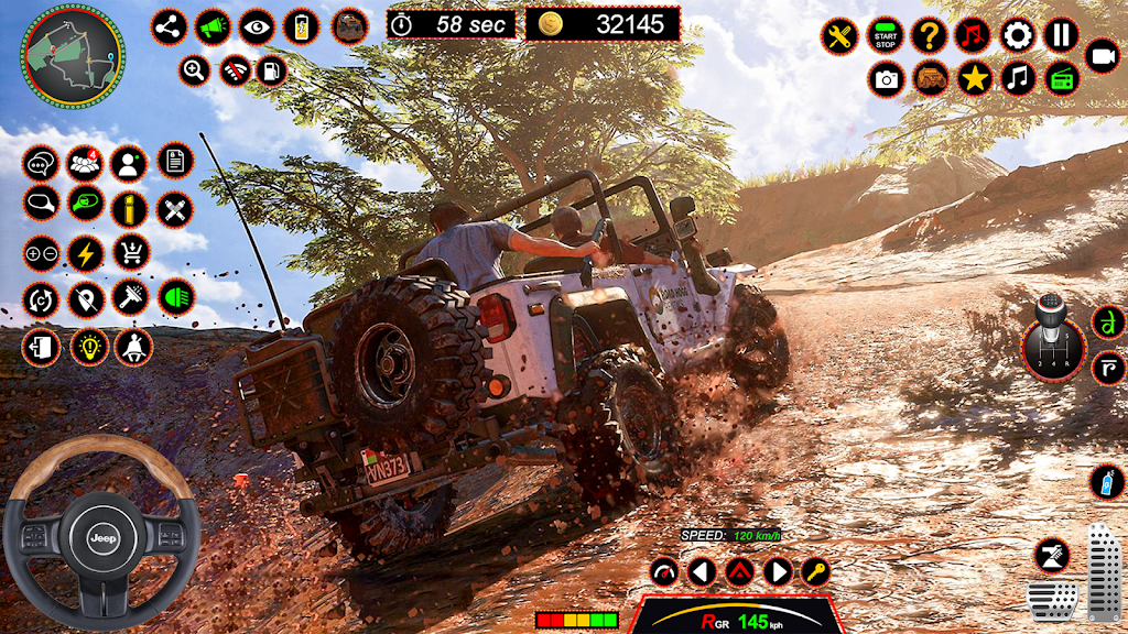 4x4 Jeep Driving Offroad Games Ekran Görüntüsü 4