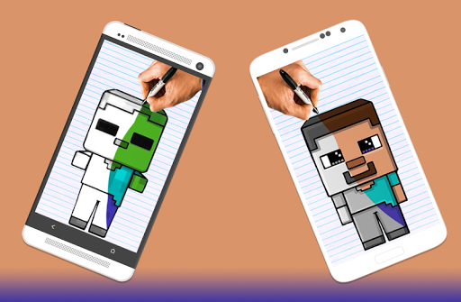 How to draw Minecraft Characters by Drawings Apps Ekran Görüntüsü 4