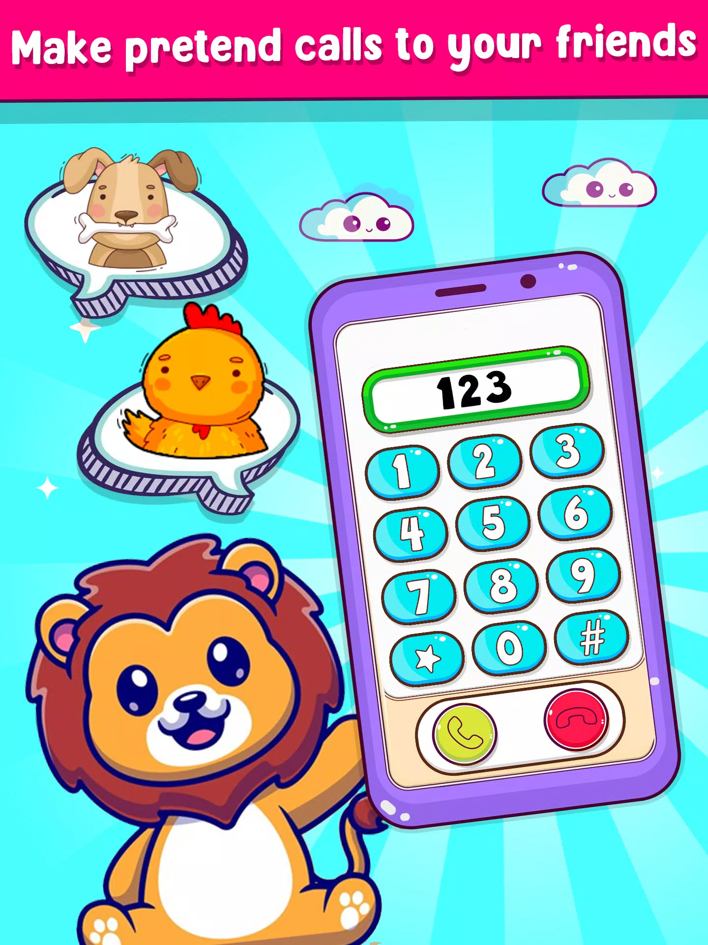 Musical Toy Phone Mobile Games スクリーンショット 1