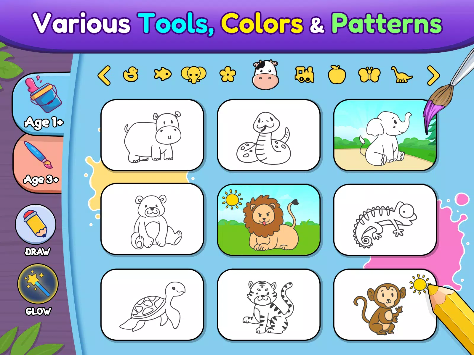 Coloring games for kids: 2-5 y Schermafbeelding 4