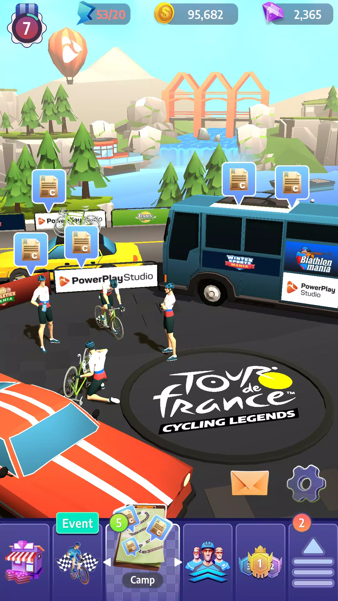 Tour de France Cycling Legends Скриншот 1