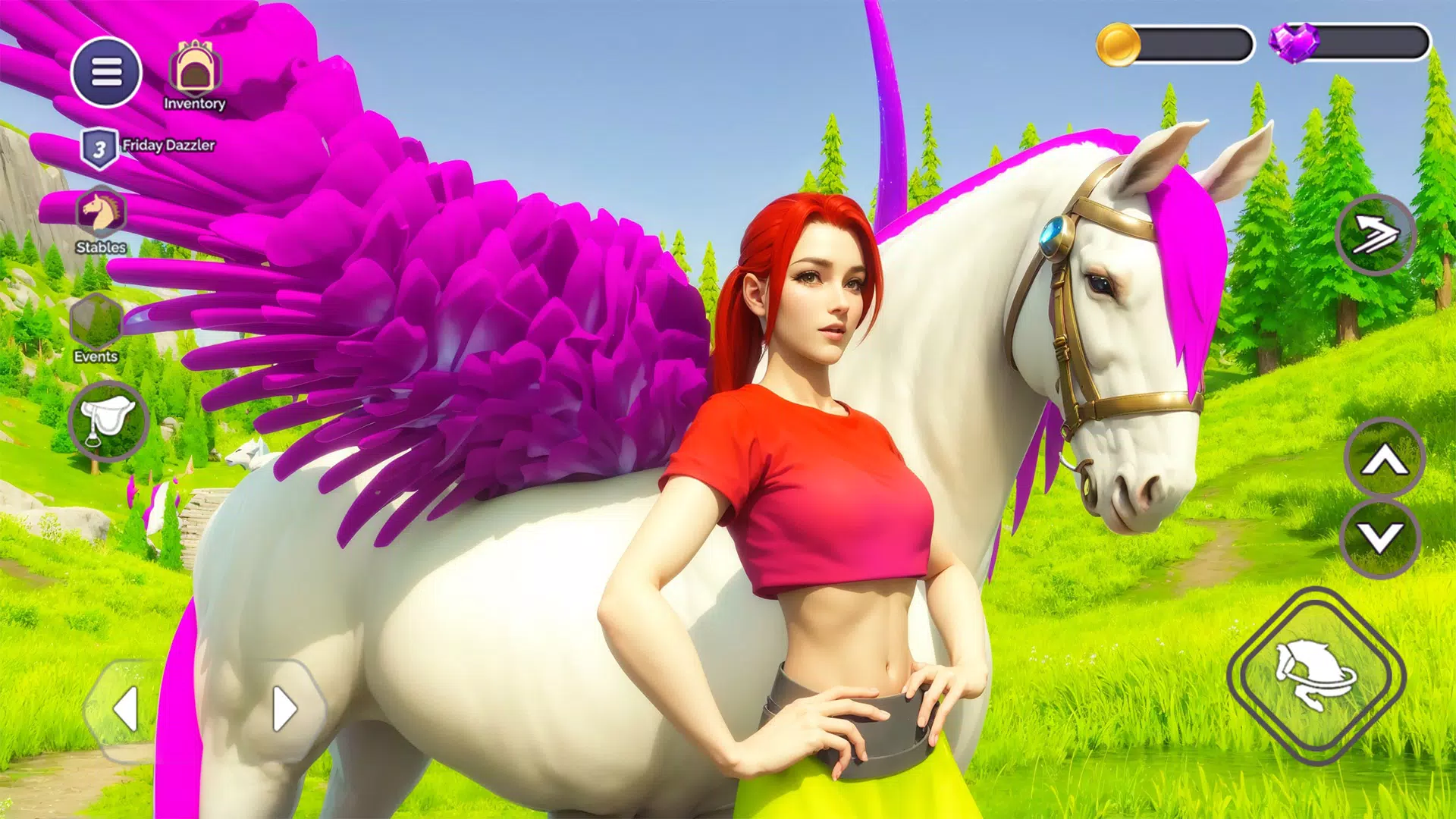 My Flying Unicorn Horse Game Скриншот 1