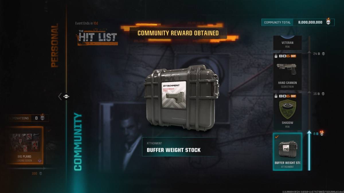 The Buffer WEight หุ้นใน Black Ops 6