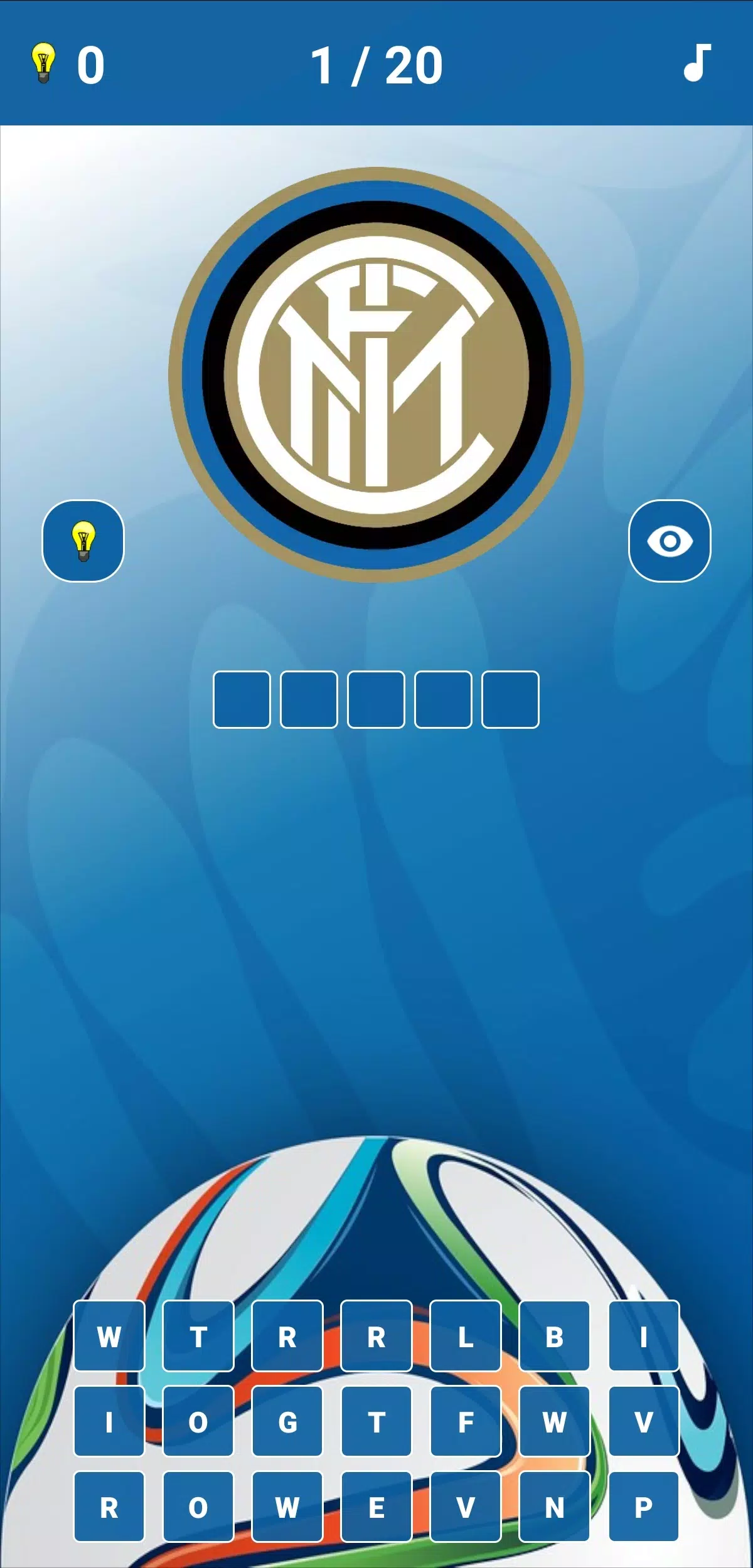 Soccer Clubs Logo Quiz Captura de pantalla 3