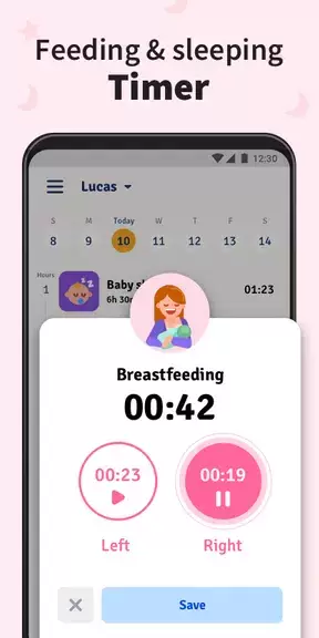 Baby Tracker - Breastfeeding স্ক্রিনশট 2