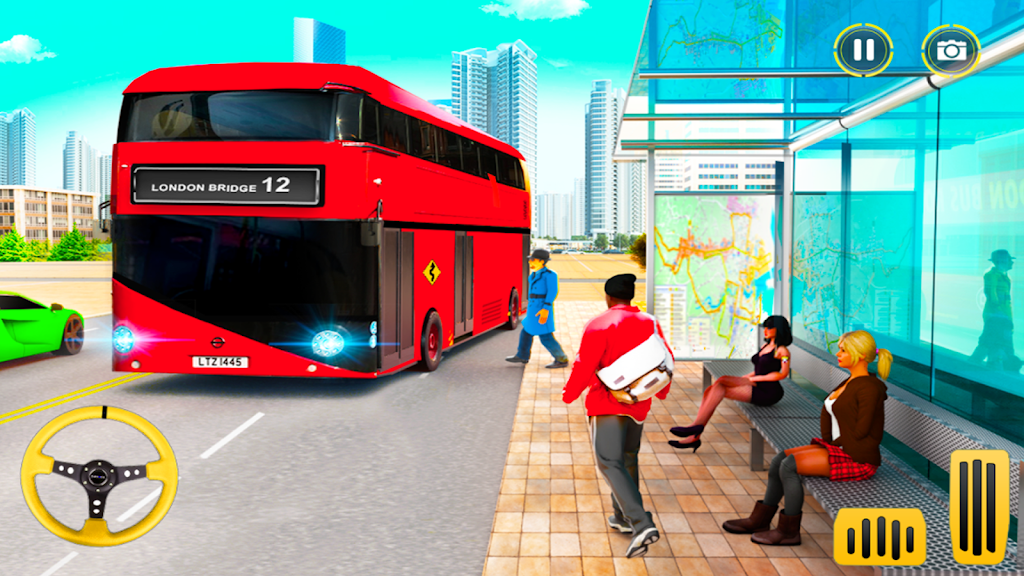 City Coach Bus Driving Sim 3D應用截圖第1張