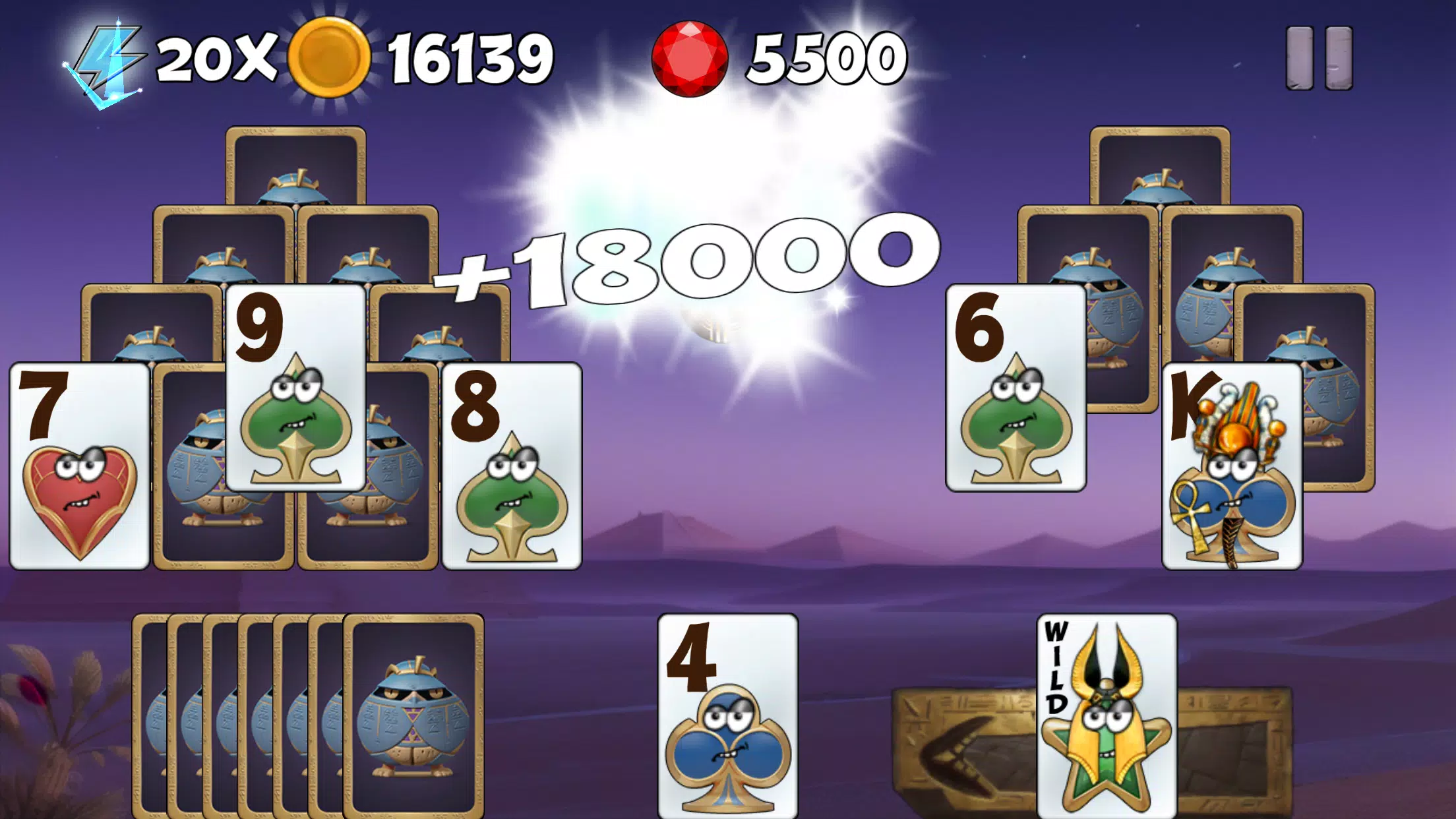 Tricky Tut Solitaire Capture d'écran 2