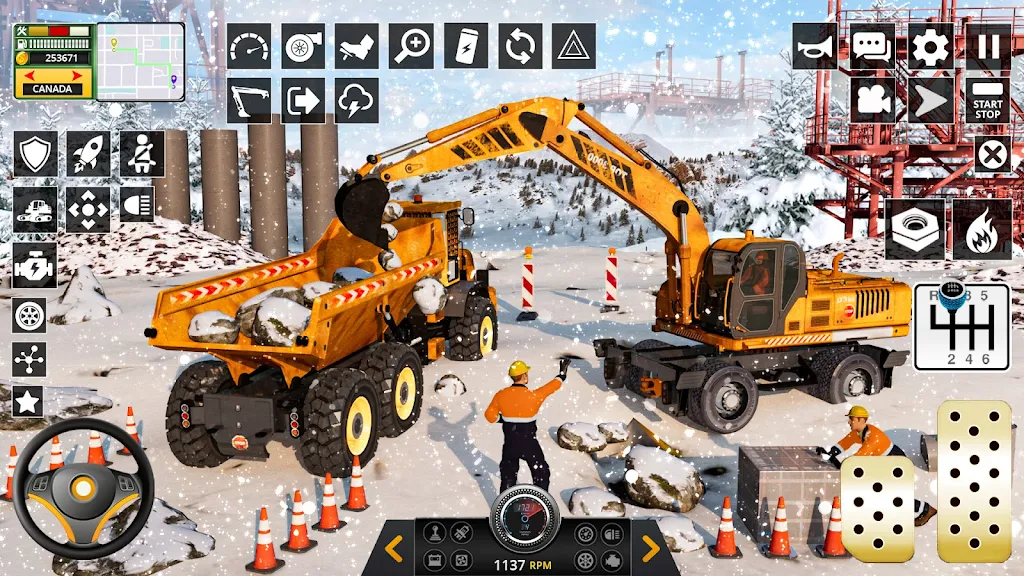 Snow Heavy Construction Game Screenshot 2