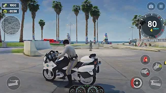 US Police Bike Rider Simulator ဖန်သားပြင်ဓာတ်ပုံ 3