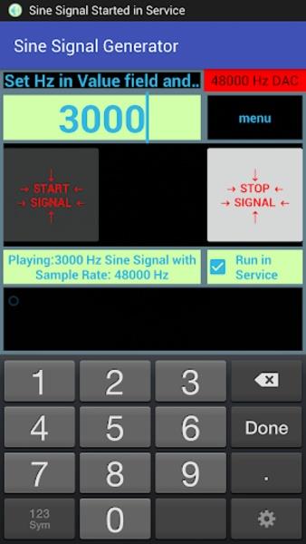 Sine SignalnGenerator ภาพหน้าจอ 4