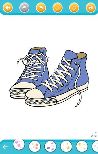 coloring sneakers Schermafbeelding 2