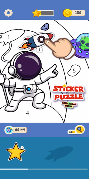 Sticker Puzzle - Coloring Book Screenshot 1