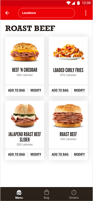 Arby's Fast Food Sandwiches應用截圖第2張