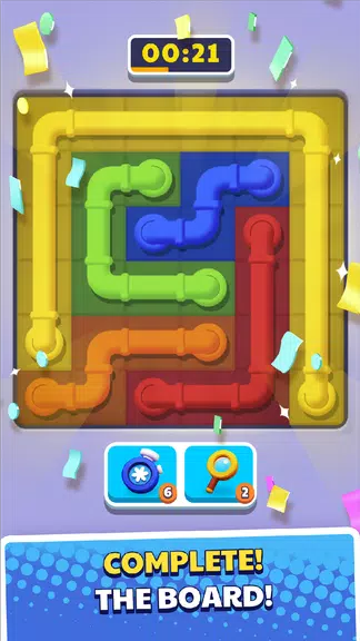 Connect Pipe! Color Line Game Captura de tela 2
