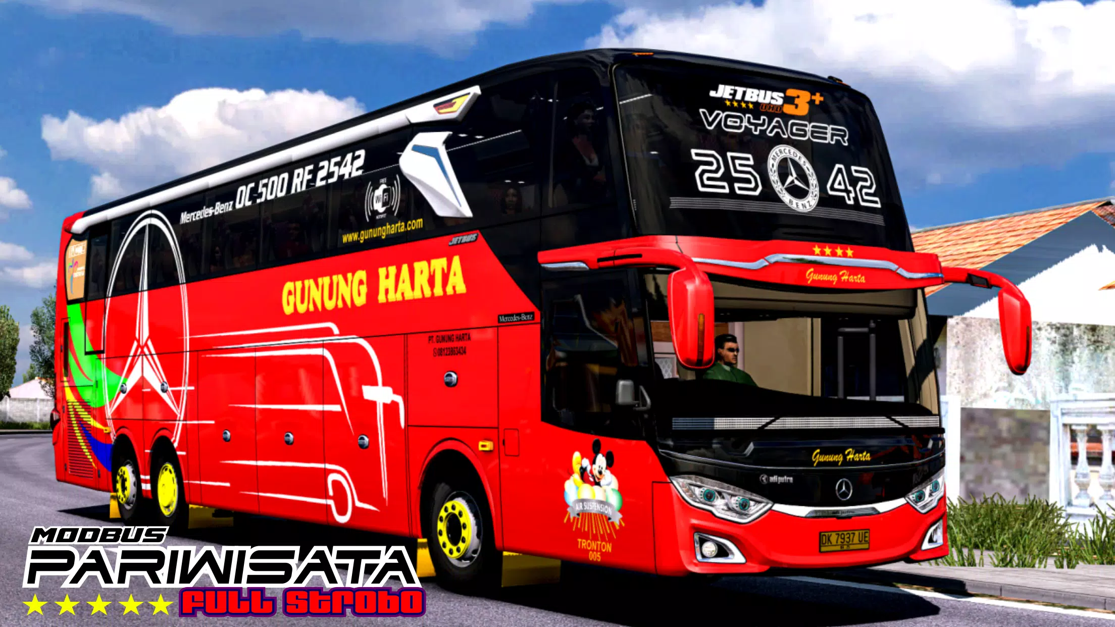 Mod Bus Pariwisata Full Strobo Captura de tela 1
