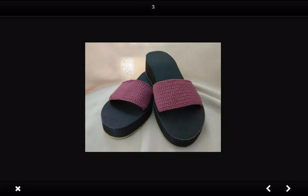 Knitted sandals idea ဖန်သားပြင်ဓာတ်ပုံ 3