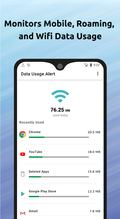 Schermata Data Usage Alert + Speed Meter 2