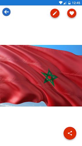 Morocco Flag Wallpaper: Flags स्क्रीनशॉट 3