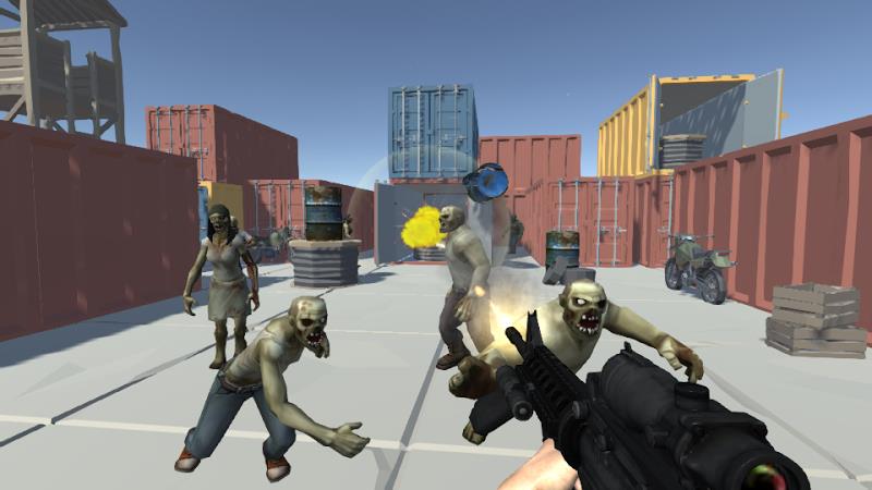 Zombie Shooting 3D Offline Schermafbeelding 3