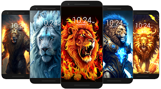 Lion Wallpaper HD Schermafbeelding 1