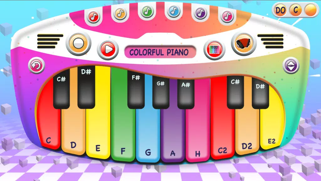 Colorful Piano Schermafbeelding 2