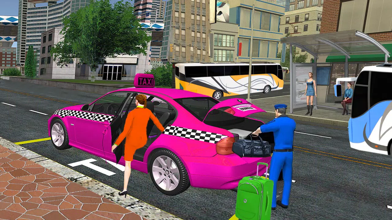 City Taxi Games-Taxi Car Games Screenshot 4