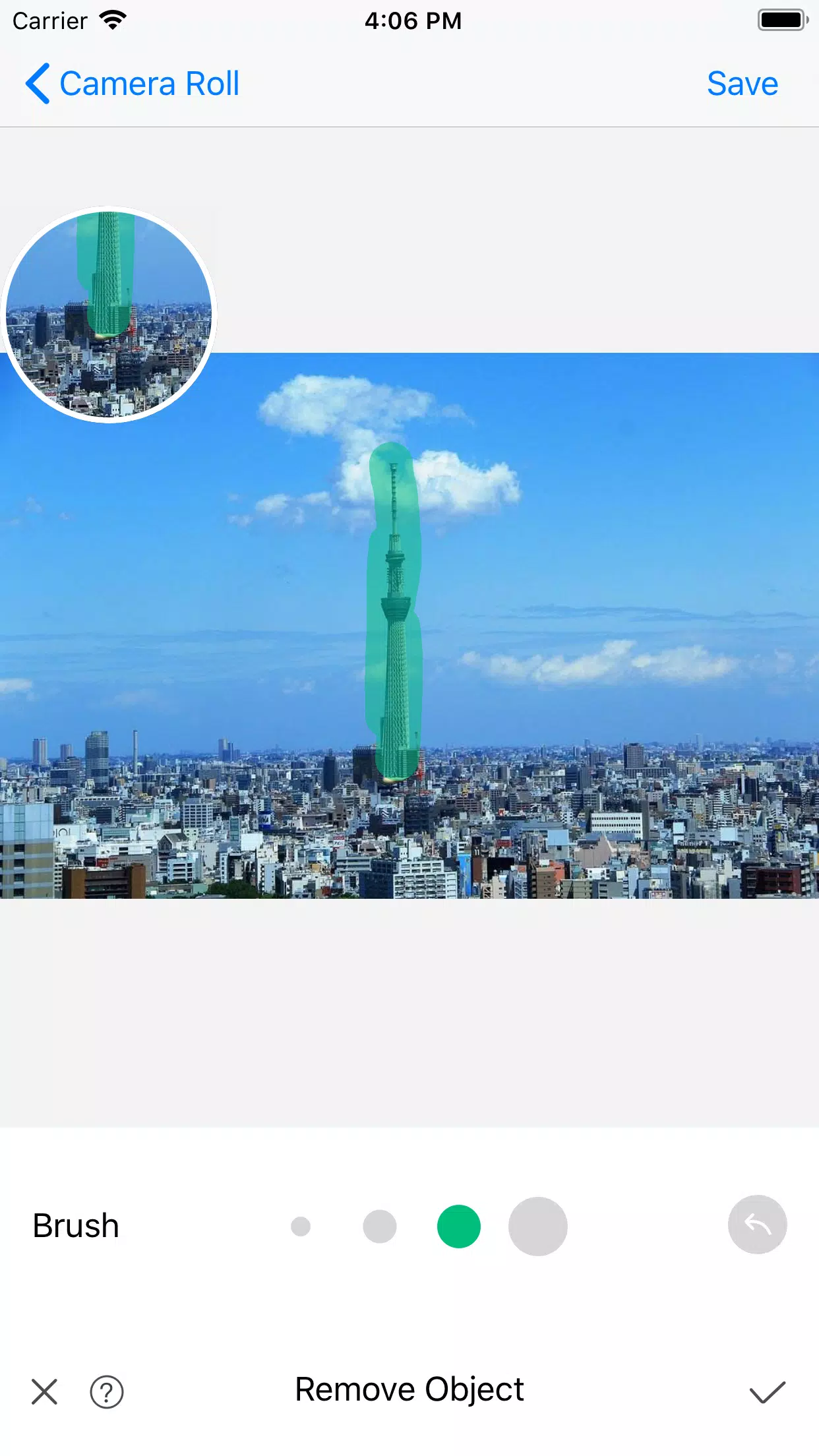 写真加工 消す 背景消す-人を消す、もざいく加工、画像修正 スクリーンショット 3