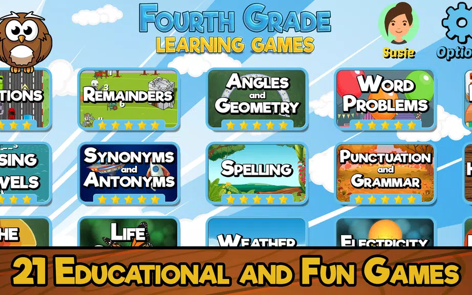 Fourth Grade Learning Games スクリーンショット 1