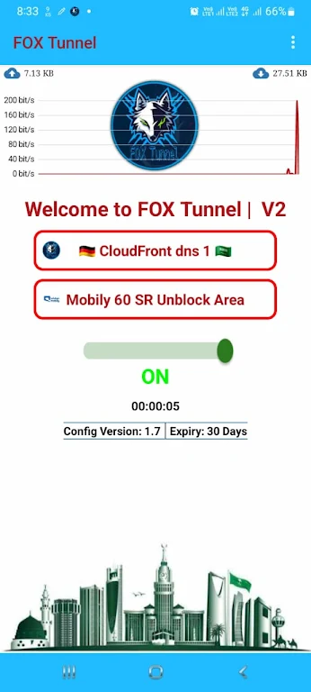 Fox Tunnel - Secure Fast VPN ภาพหน้าจอ 2