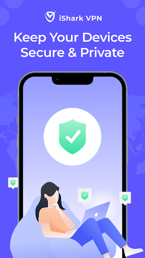 iSharkVPN - Secure & Super Vpn ภาพหน้าจอ 1