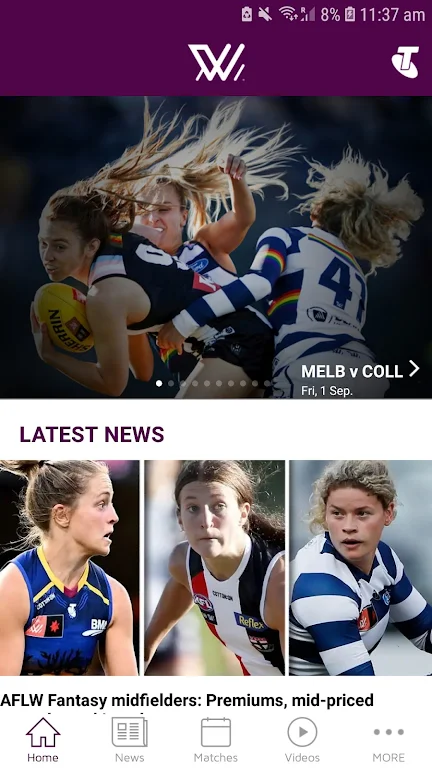 AFLW Official App Tangkapan skrin 2