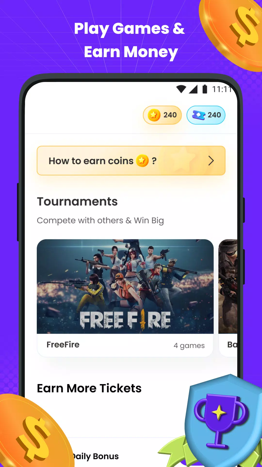 mGamer – Earn Money, Gift Card 스크린샷 3