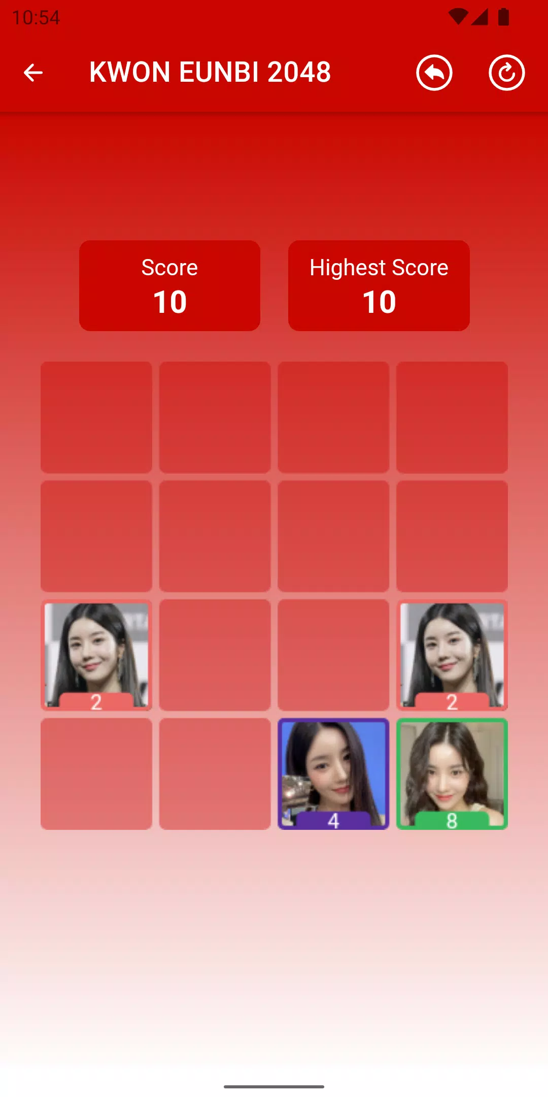 KWON EUNBI 2048 Game Ảnh chụp màn hình 3