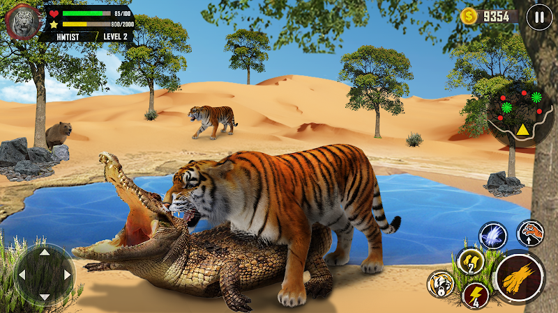 Tiger Simulator 3D Animal Game 스크린샷 2