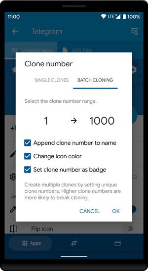 App Cloner mod-apk voor Android