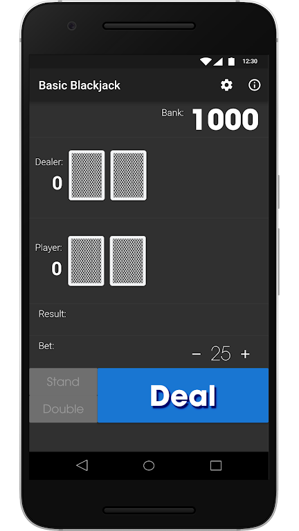 Basic Blackjack Schermafbeelding 1