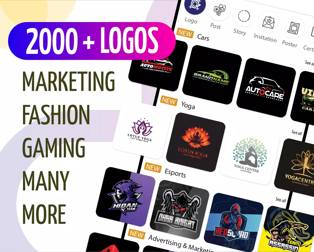 Graphic Design & Logo Maker 스크린샷 2