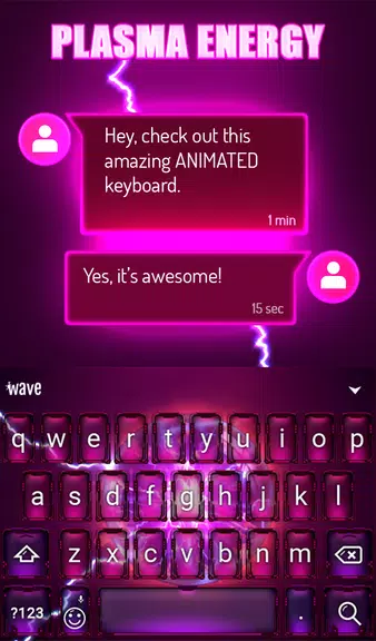Plasma Keyboard & Wallpaper Captura de pantalla 3