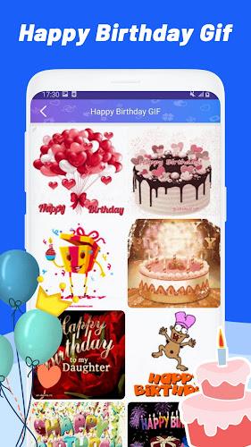 Happy Birthday & Rose GIF स्क्रीनशॉट 2