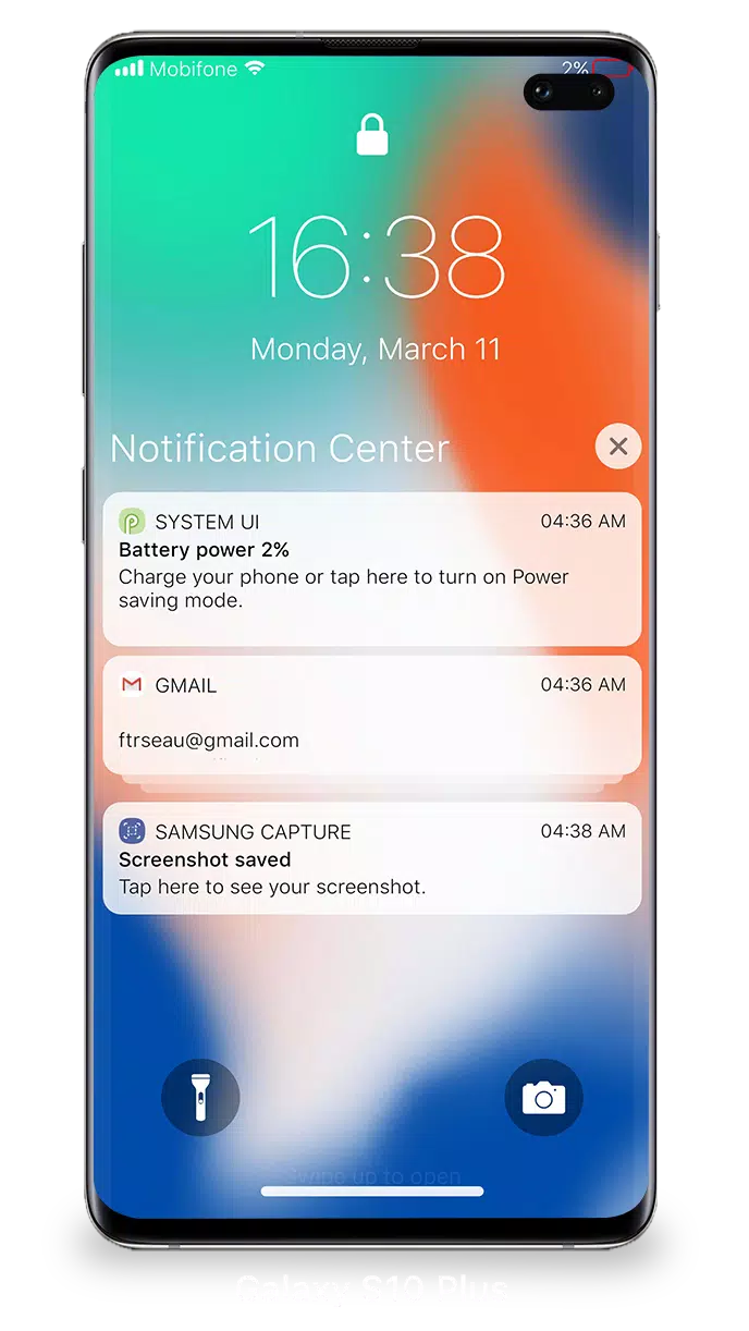 Lock Screen iOS 15 Screenshot 2