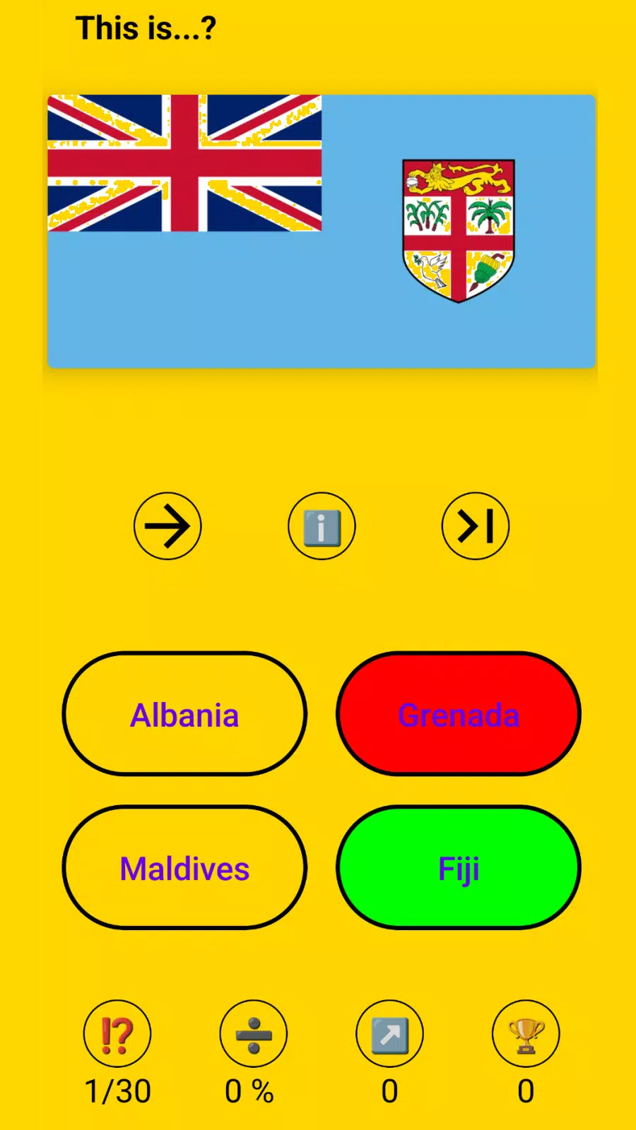 Super Flags! Flag Quiz Screenshot 2